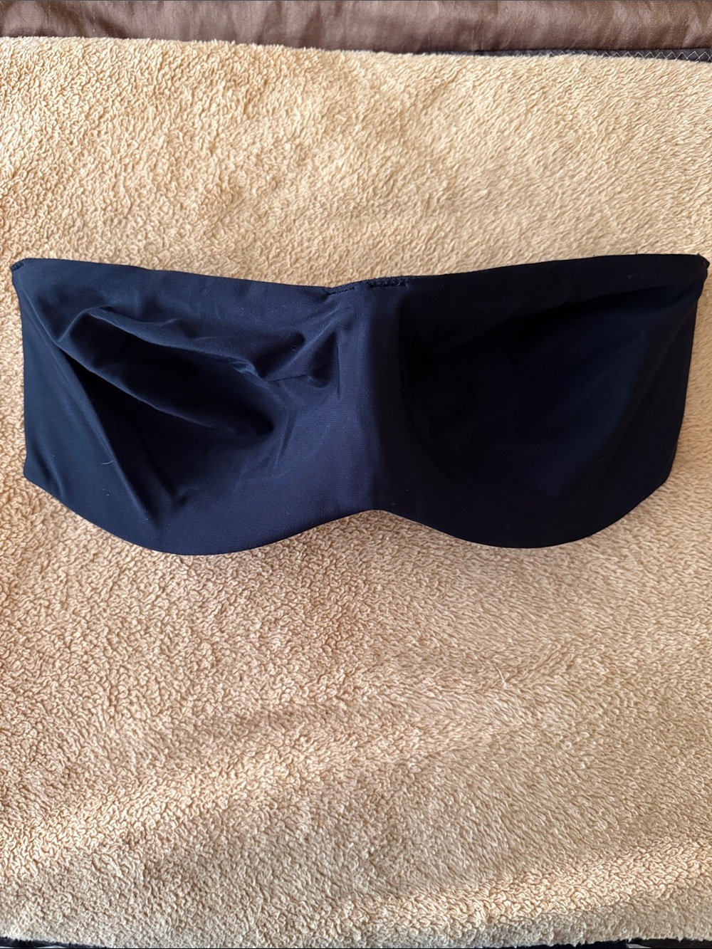 34DD Black Strapless Underwire Bra